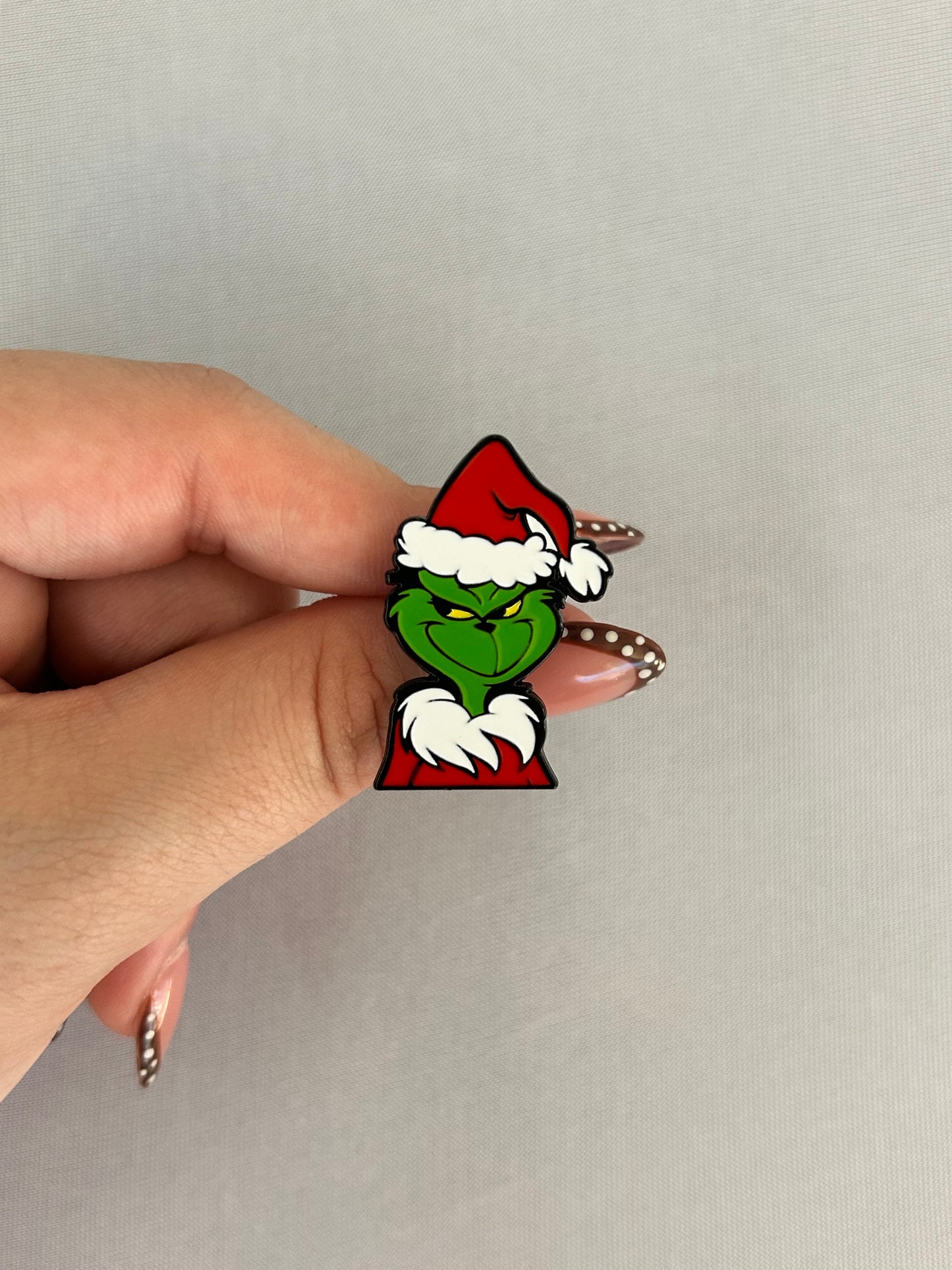 Grinch Face Pin