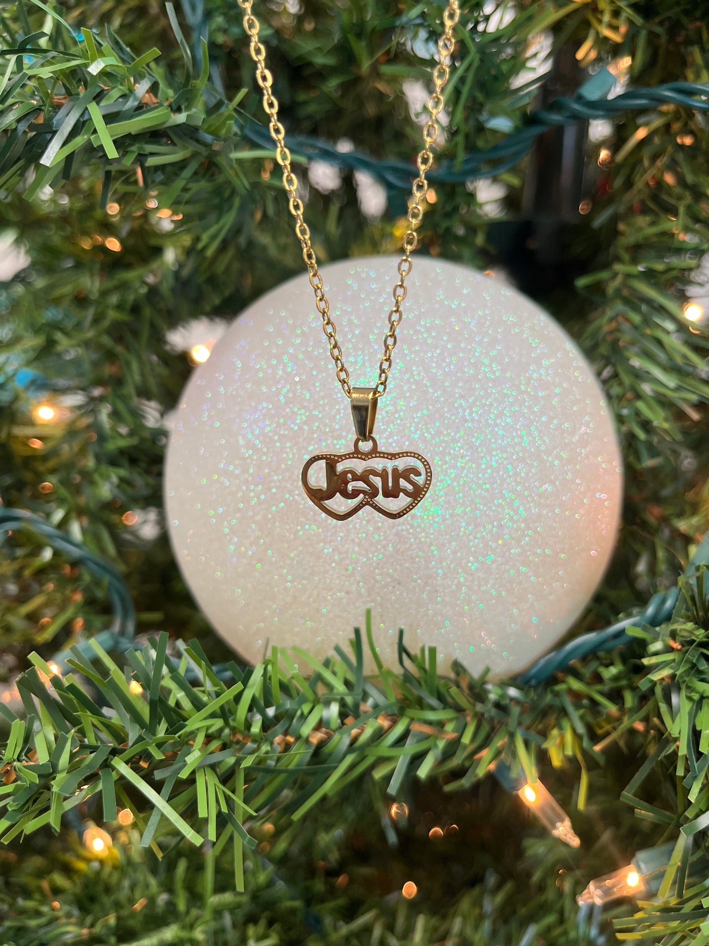 Jesus Necklace Heart