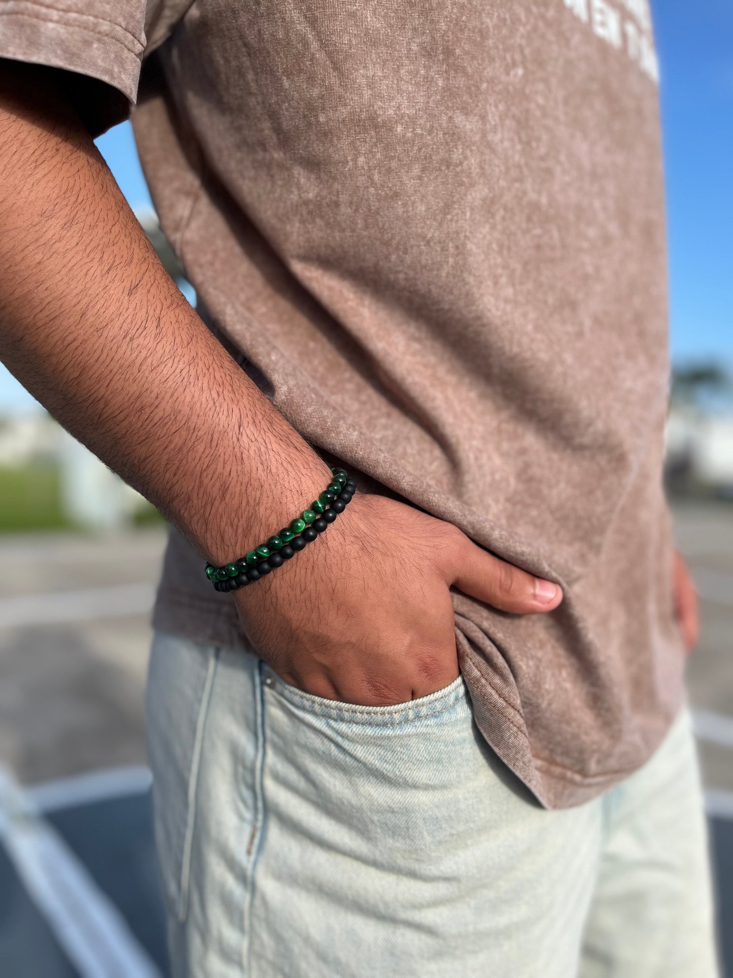 Green and Black Bracelet