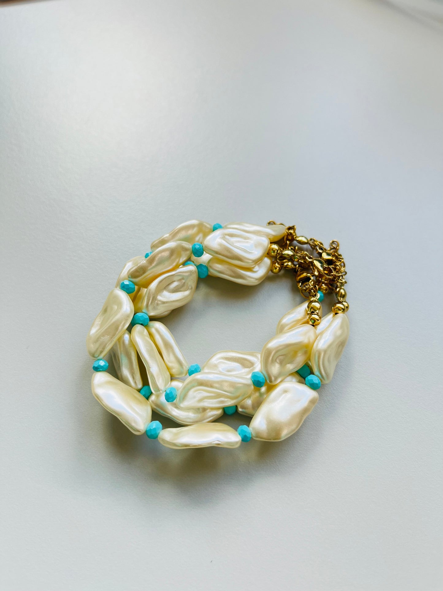 Blue Pearls Bracelet