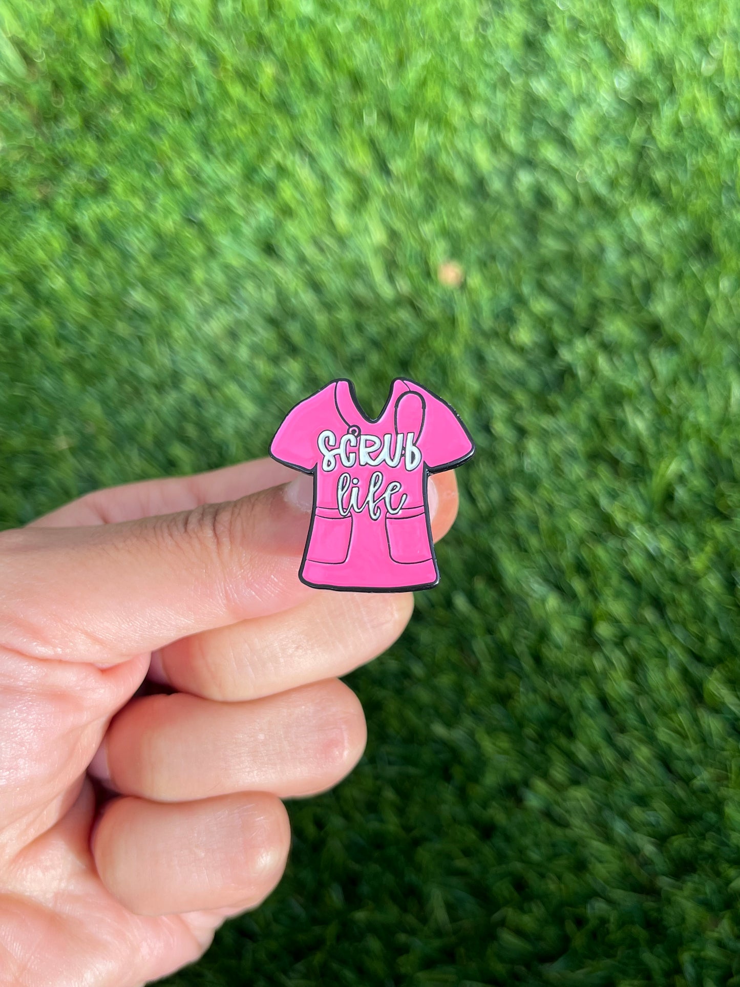Scrub Life Pin