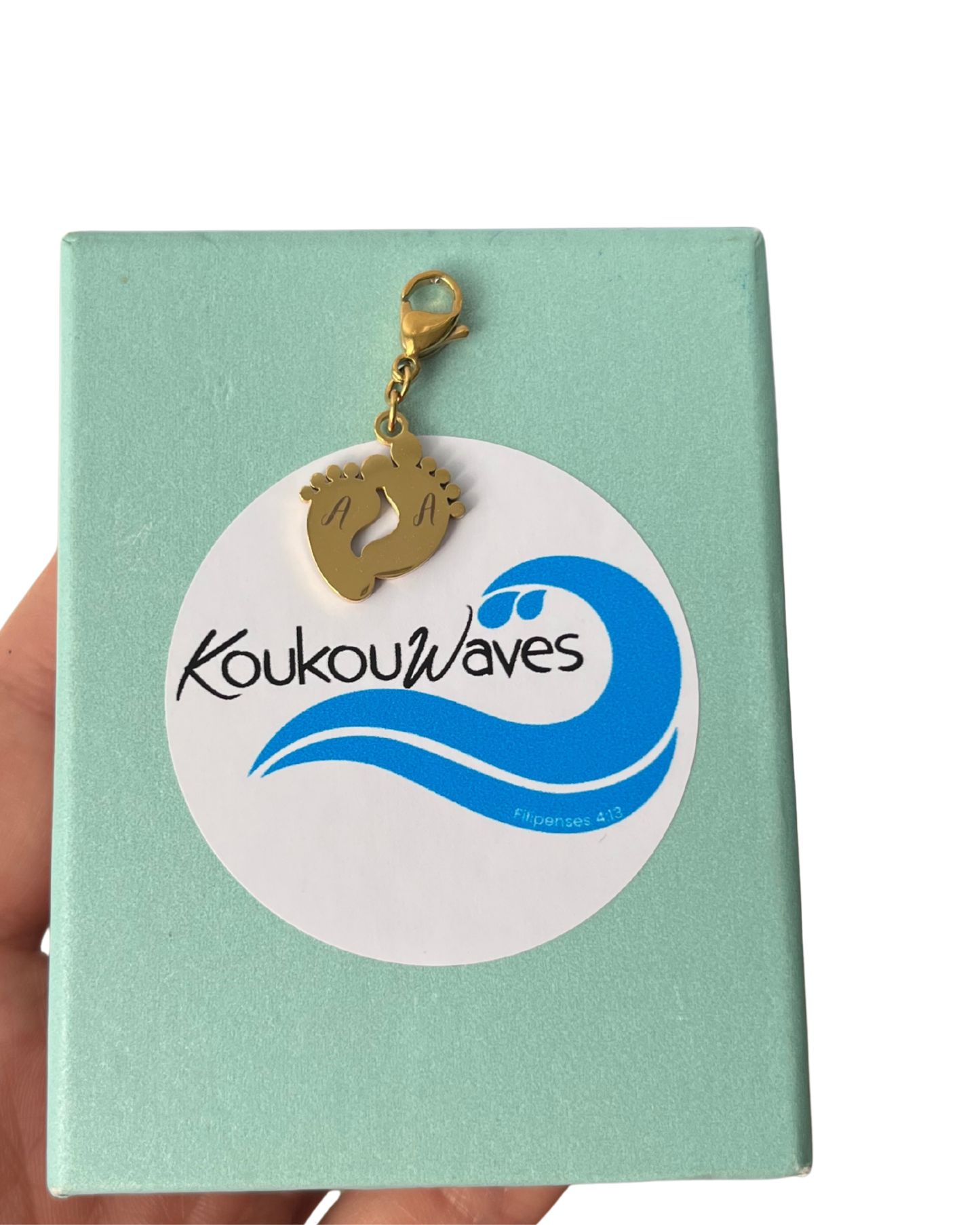 Charm personalizado con la inicial de tu bebé