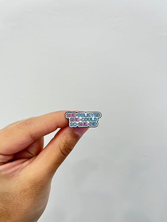 She believe Pin
