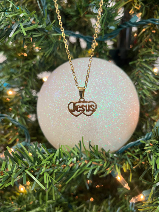 Jesus Necklace Heart