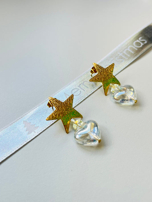 Star Heart Earrings