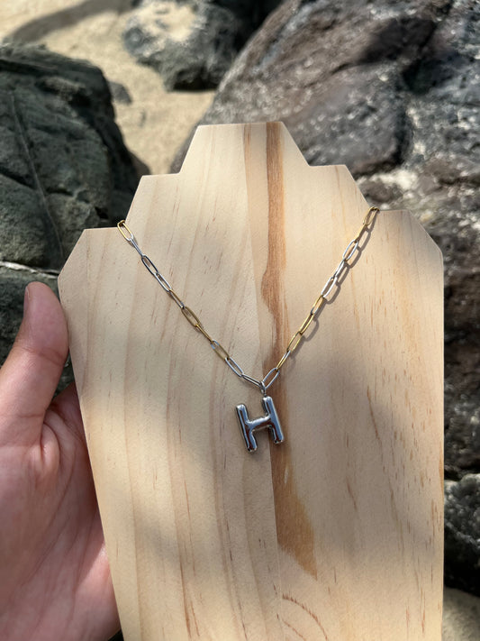 Silver Initial Necklace 2.0