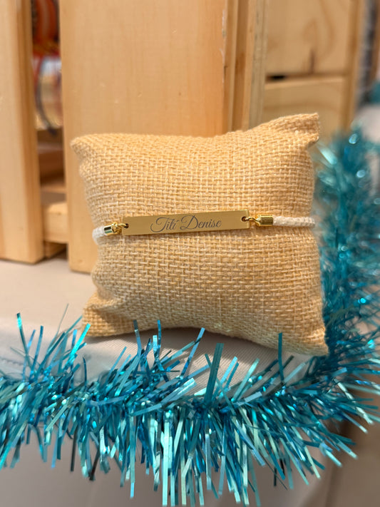 Pulsera Rectangular | Personalizada | Ajustable