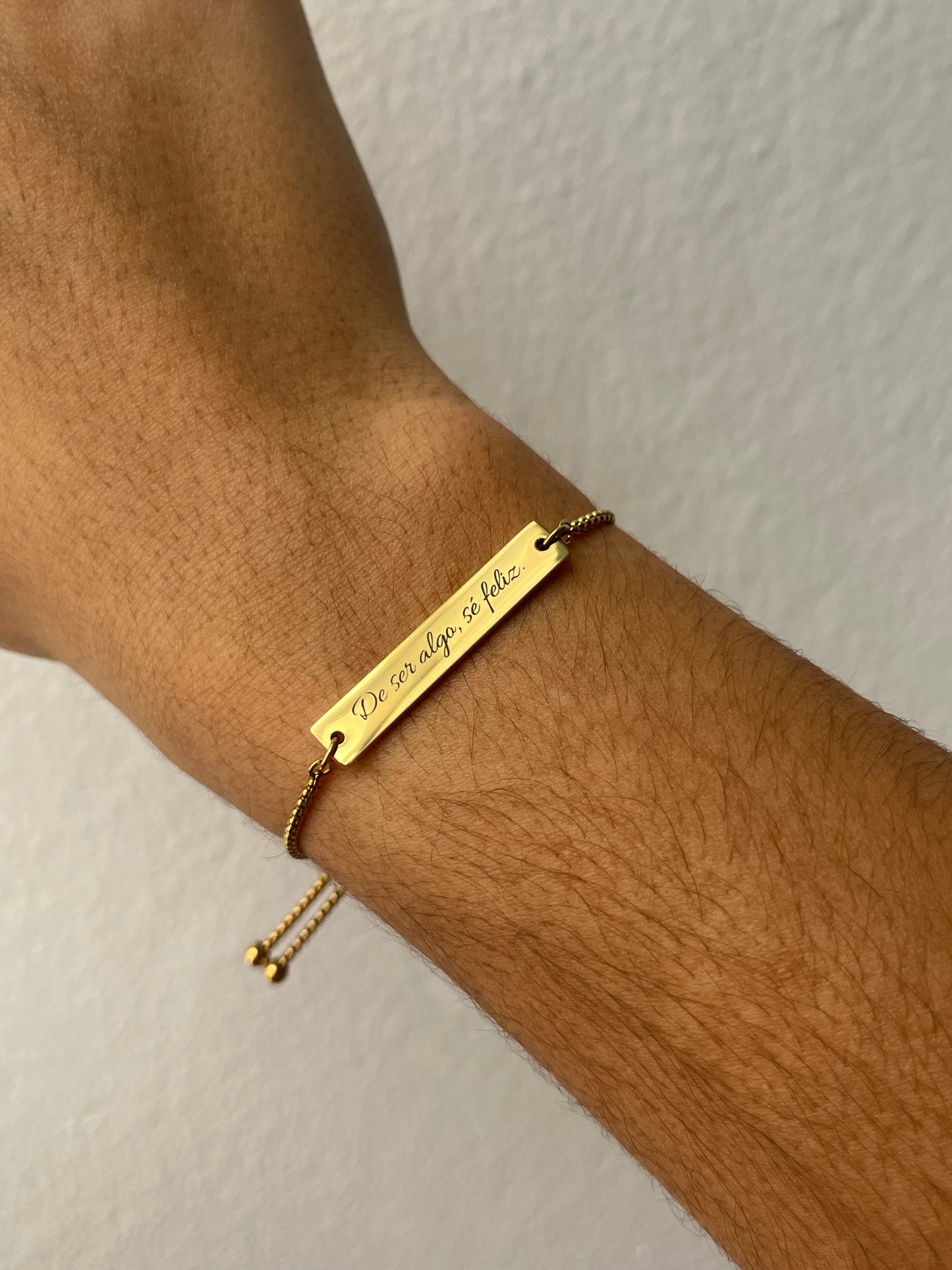Pulsera personalizada con frases