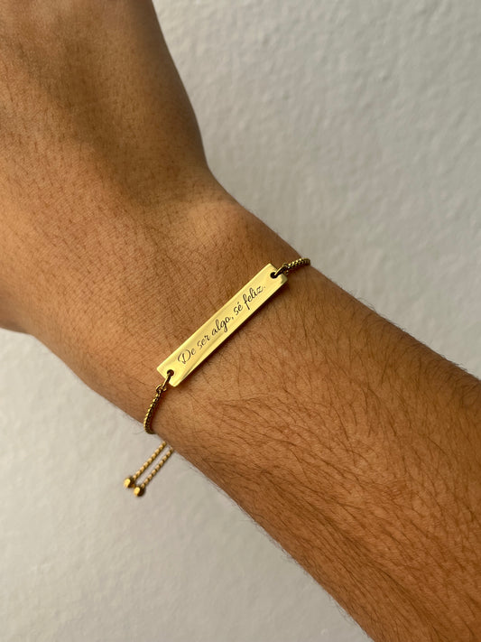 Pulsera personalizada con frases