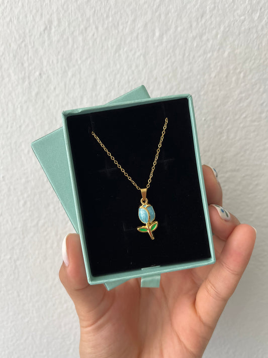 Tulipán Azul Necklace