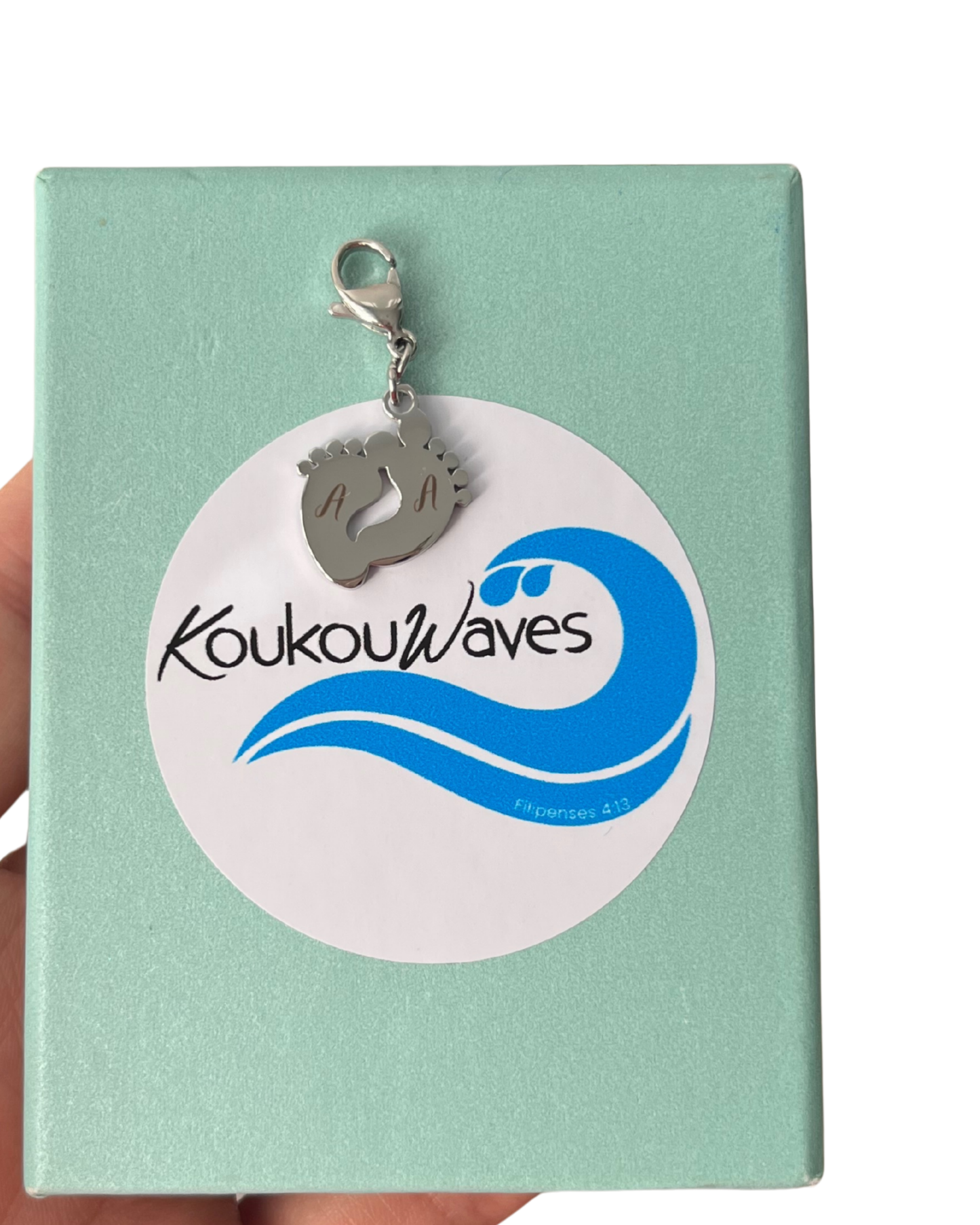 Charm personalizado con la inicial de tu bebé