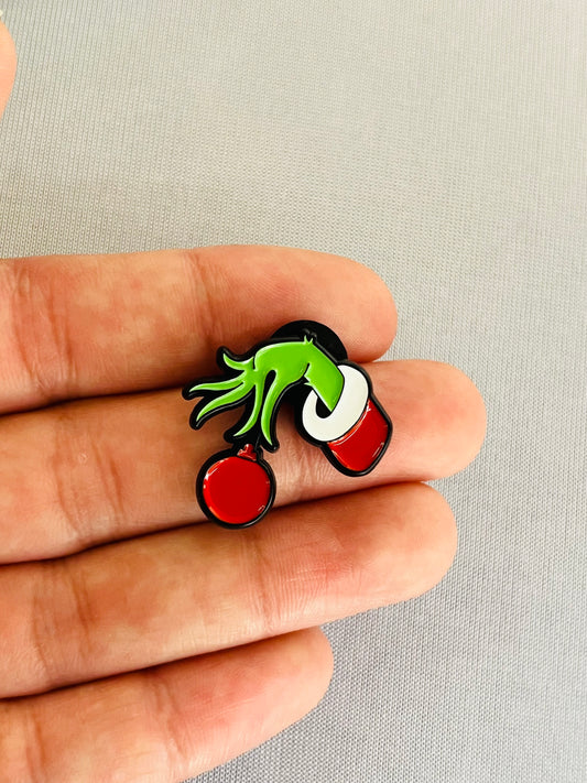 Grinch Hand Pin