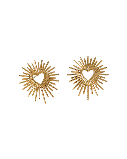 Valentina Heart Studs
