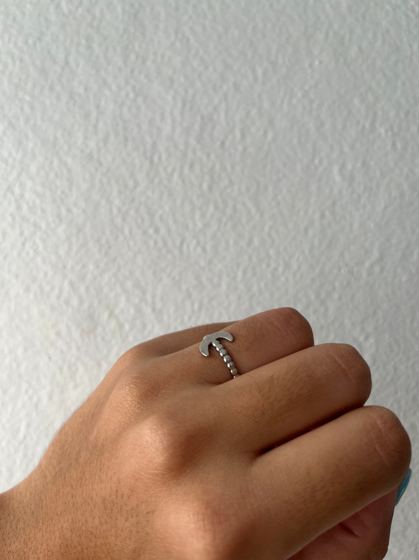 Silver Moon Ring
